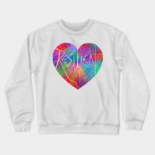 Resilient Rainbow Kintsugi Heart Crewneck Sweatshirt